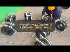 थ्रेडेड कनेक्शन सिंगल स्फीयर फ्लेक्सिबल रबर जॉइंट अच्छी शोर कम करने की कार्यक्षमता के साथ