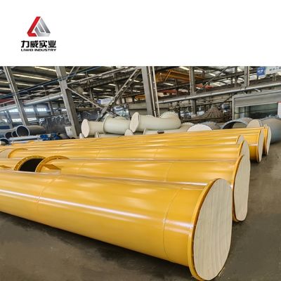 उच्च तापमान उच्च दबाव वातावरण के लिए पीई लेपित रबर अस्तर पाइप