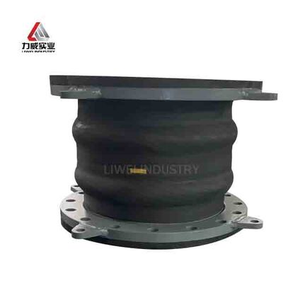 हाथ से घुमाया गया डबल गोलाकार लचीला रबर जोड़ हवा के आवेदन के लिए उपयुक्त मध्यम टिकाऊ