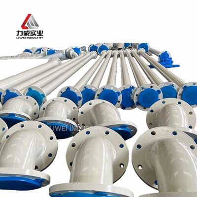 उच्च घर्षण प्रतिरोध संक्षारण प्रतिरोधी रबर पाइप जिसमें अस्तर सामग्री शामिल है प्राकृतिक रबर Neoprene EPDM नाइट्रिल रासायनिक उद्योग के लिए