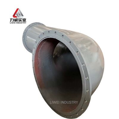 ANSI DIN JIS कनेक्शन के साथ निर्बाध कार्बन स्टील फ्लैंग्स रबर अस्तर पाइप EPDM Neoprene अस्तर